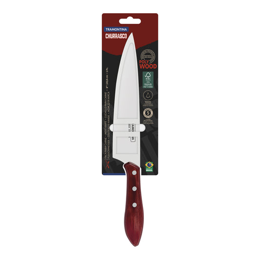Faca Inox Polywood Cabo de Madeira - Tramontina