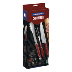Jogo de 3 Peças para Churrasco Polywood - Tramontina