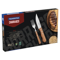 Jogo de Talheres Churrasco 12 peças - Tramontina