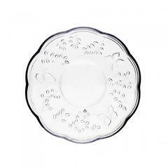 Conjunto 6 Xícaras de Café com Pires New Butterfly Fio de Ouro 80ml Cristal Ecológico - Lyor