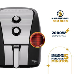 Fritadeira Air Fryer Antiaderente 5,5L 1500W BFR50 - Britânia