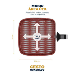 Fritadeira Air Fryer Antiaderente 5,5L 1500W BFR50 - Britânia