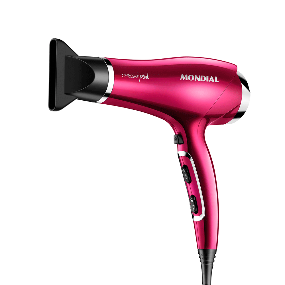 Secador de Cabelos Chrome Pink 127V - Mondial