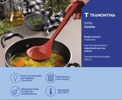 Concha de Silicone Softta Vermelha - Tramontina