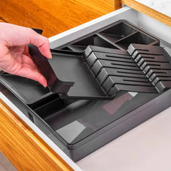 Organizador de Talheres Preto - Martiplast