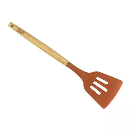 Espátula de Silicone com Vazados Marrom 32cm - Full Fit