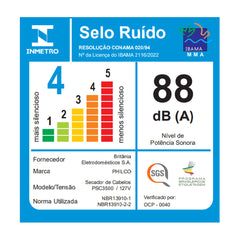 Secador de Cabelos 4 em 1 Dobrável Motor BLDC PSC3500 - Philco