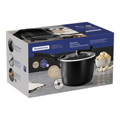 Pipoqueira Mônaco Antiaderente Starflon Premium Preto 22 cm 5,4 L - Tramontina
