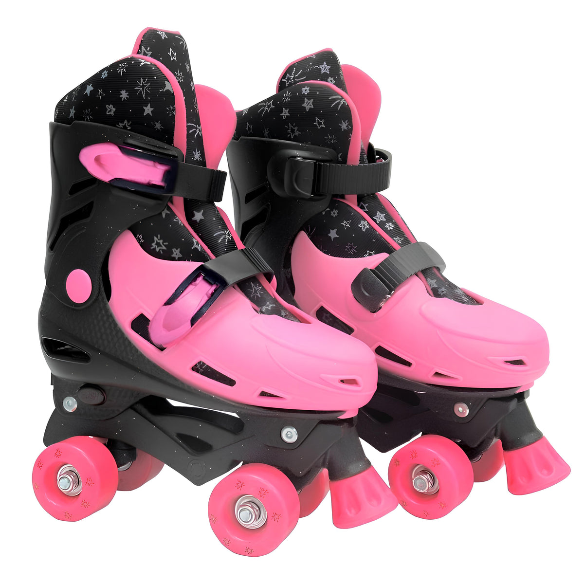 Patins Roller Ajustável Pink Glitter (33-36) - Dm Brasil