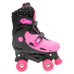 Patins Roller Ajustável Pink Glitter (33-36) - Dm Brasil