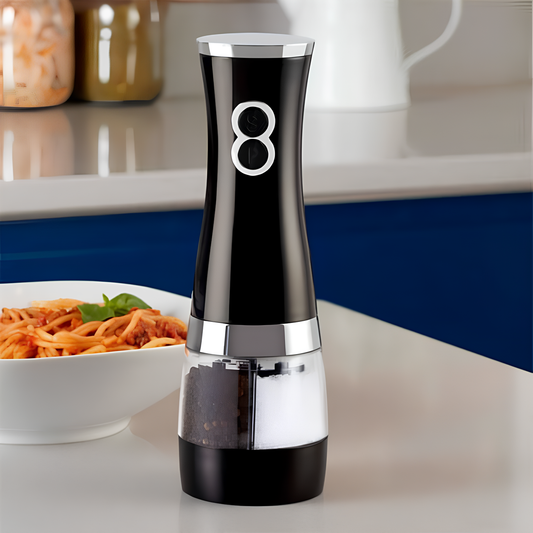 Moedor Elétrico para Sal e Pimenta Preto - Etilux