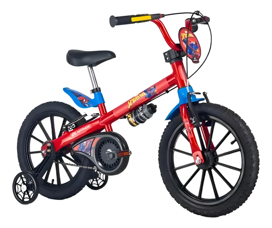 Bicicleta  Infantil Homem Aranha Marvel Aro 16 -  Nathor