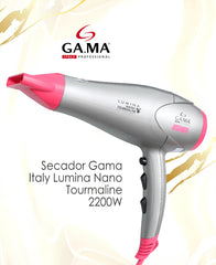 Secador de Cabelo Lumina Nano Tourmaline 2200W - Gama