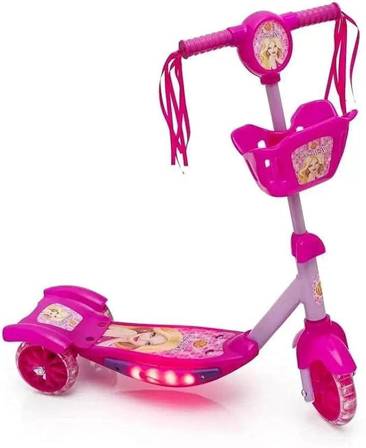 Patinete Rosa com Cesta - Dm Brasil