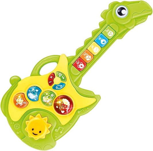 Guitarra Educativa Jacaré Feliz - DM Toys