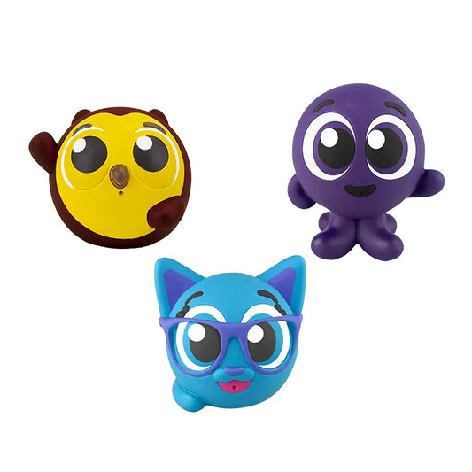 Bonecos Bolofofos Rick, Pow, Bunny - Lider