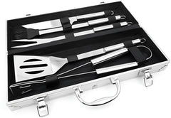 Kit Churrasco 5 Peças Aço Inox com Maleta - Clink