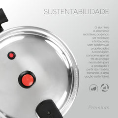 Panela de Pressão Antiaderente 3,0L - Panelux