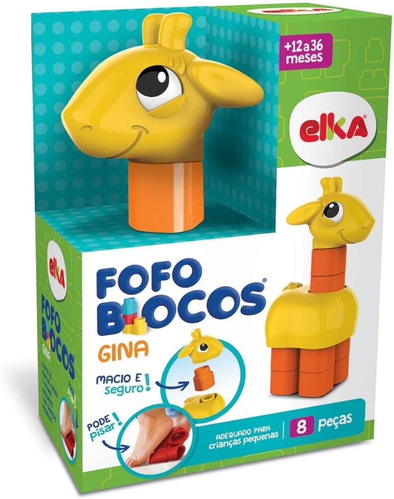 Fofo Blocos Gina Girafa - Elka
