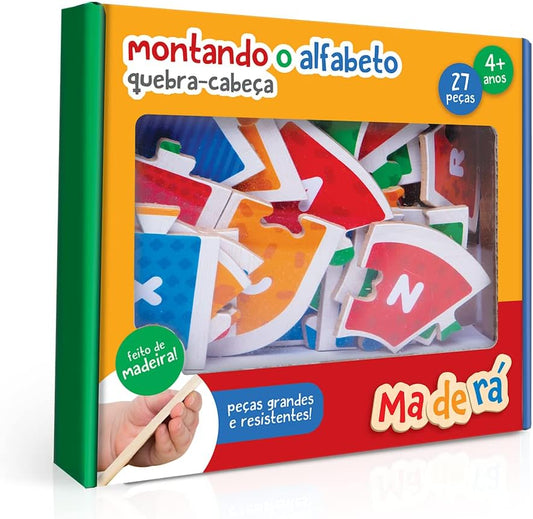 Quebra-cabeça Educativo Montando o Alfabeto - Toyster