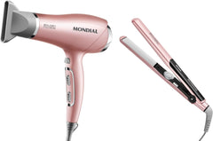 Kit Secador e Prancha Golden Rose 127V- Mondial