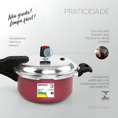 Panela de Pressão Antiaderente 3,0L - Panelux