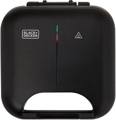 Grill Elétrico e Máquina de Waffle 2 em 1 - BLACK+DECKER Sanduicheira Grill com Chapas Antiaderente