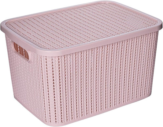 Caixa Organizadora Trama com Tampa 14L - Plasútil