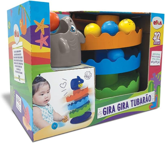 Brinquedo Gira Gira Tubarão - Elka