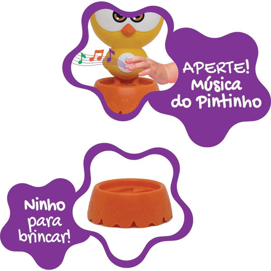 Boneco Pintinho Amarelinho Galinha Pintadinha - Elka