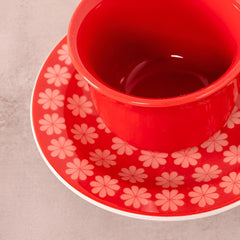 Xicara de Chá Renda com Pires 15cm - Oxford