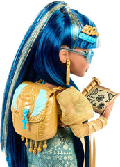 Boneca Monster High Cleo De Nile Com Pet Cobra Hissette E Ac