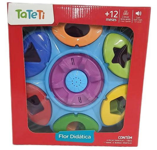 Flor Didática com Formas Geometricas - Tateti