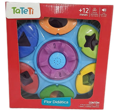 Flor Didática com Formas Geometricas - Tateti