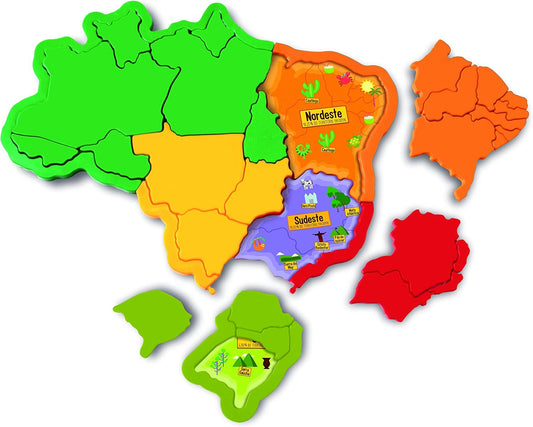 Mapa do Brasil 3D - Elka