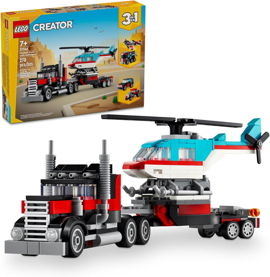 Caminhão com Helicoptero - Lego