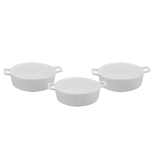 Jogo de 3 Bowls em Porcelana 105ml - Full Fit