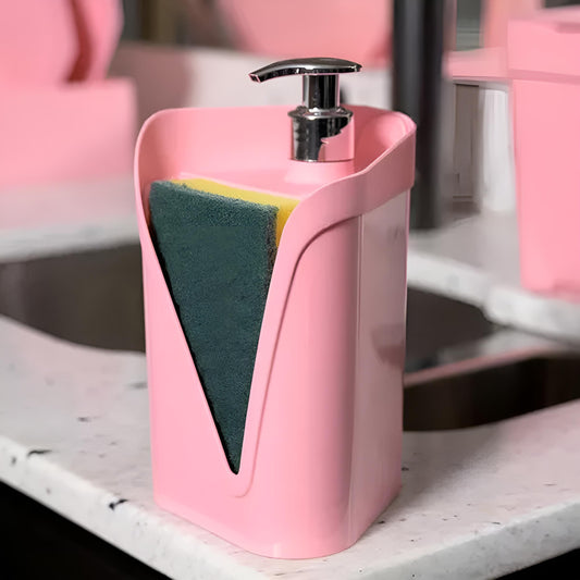 Dispenser para Detergente Click Rosa 500ml - Uz