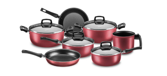 Conjunto de Panelas Madri 7 Pcs Cereja - MTA