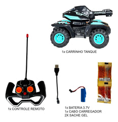 Carrinho com Controle Remoto Tanque Attack - Zein