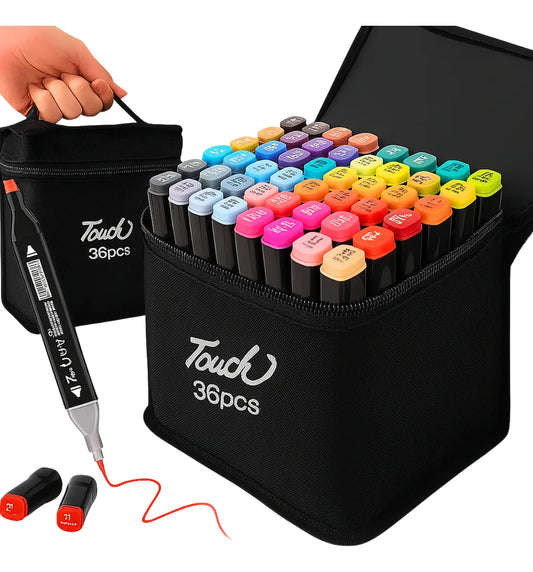 Kit Canetinhas Touch Coloridas 36 Peças