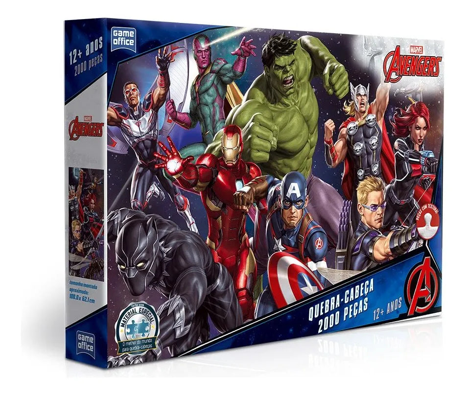 Quebra-Cabeça Vingadores Marvel 2000 Pçs - Toyster