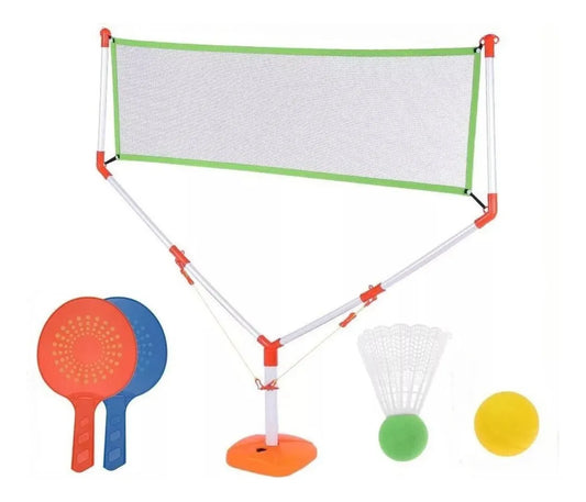Kit Raquete 2 em 1 Infantil - Unitoys