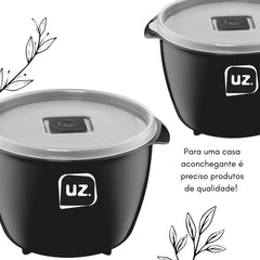 Pote Multiuso Premium 1,5L Preto - Uz