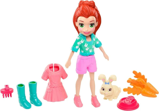 Boneca Polly Pocket com Bichinho e Acessórios - Mattel