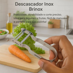 Descascador Suíço Descomplica Aço Inox - Brinox