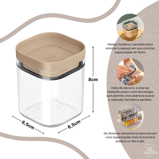 Organizador Hermético Transparente 150ml - Uz