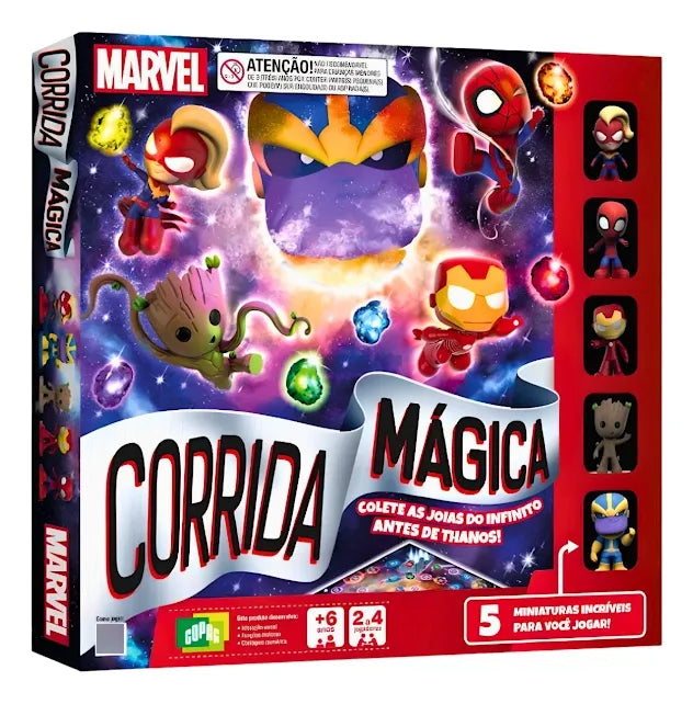 Tabuleiro Corrida Mágica Marvel - Copag