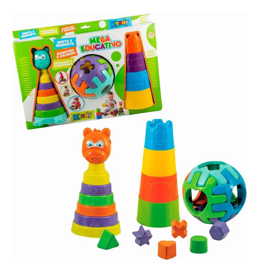 Brinquedo Educativo Torre de Encaixe - Kendy