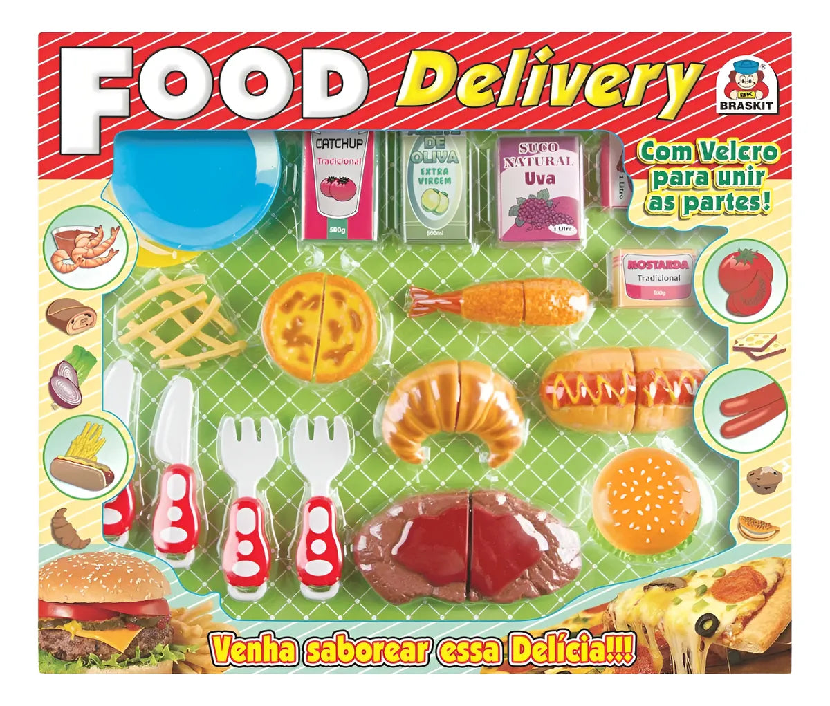 Food Delivery Comida de Brinquedo - Braskit